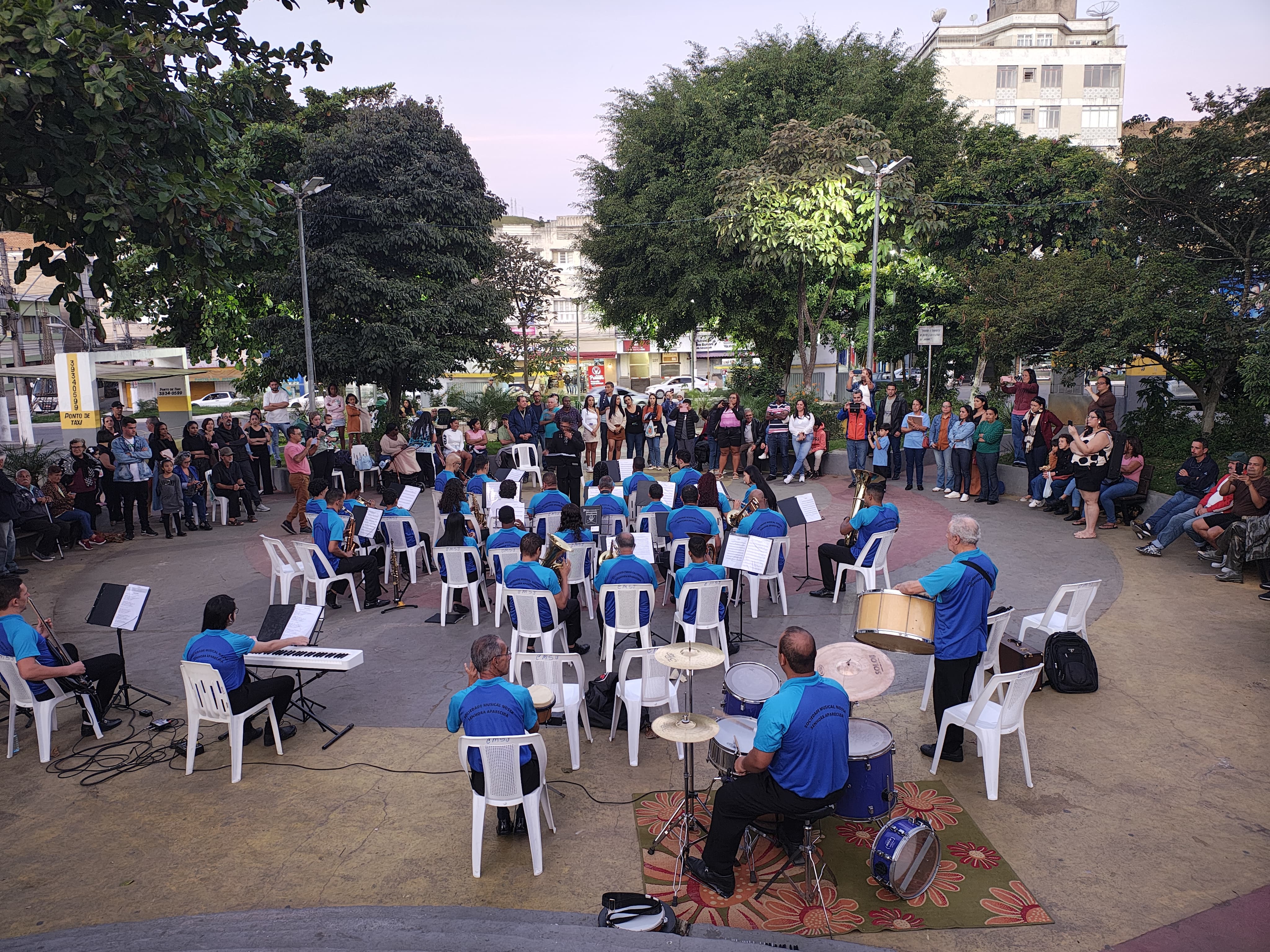 Apresentação e homenagens marcam comemoração dos 79 anos da Sociedade Musical Nossa Senhora Aparecida